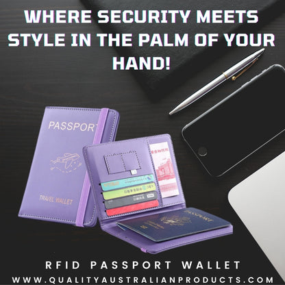 Passport Travel Wallet RFID