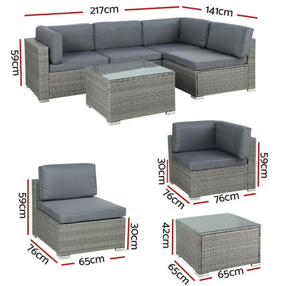 Toby 4PCS Outdoor Sofa Set