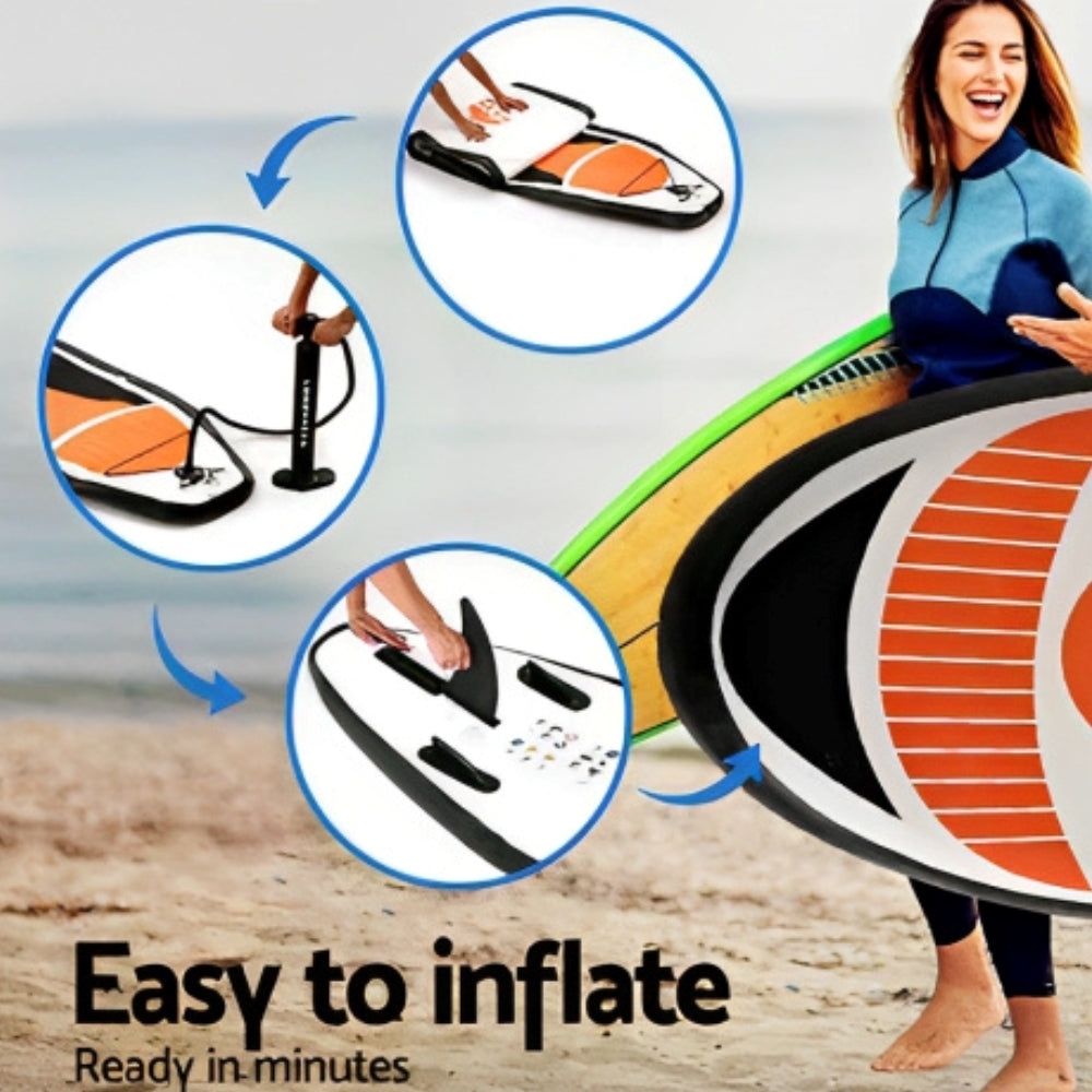 Stand Up Paddle Board Inflatable Kayak SUP 11FT Surfboard Paddleboard