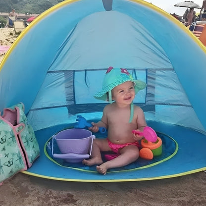 Portable Outdoor Foldable Beach Tent Pool With Shade