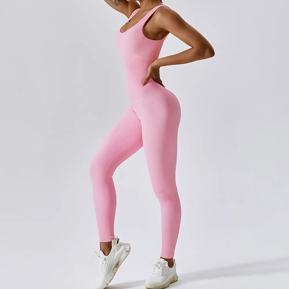 Spring Seamless One-Piece Yoga Suit