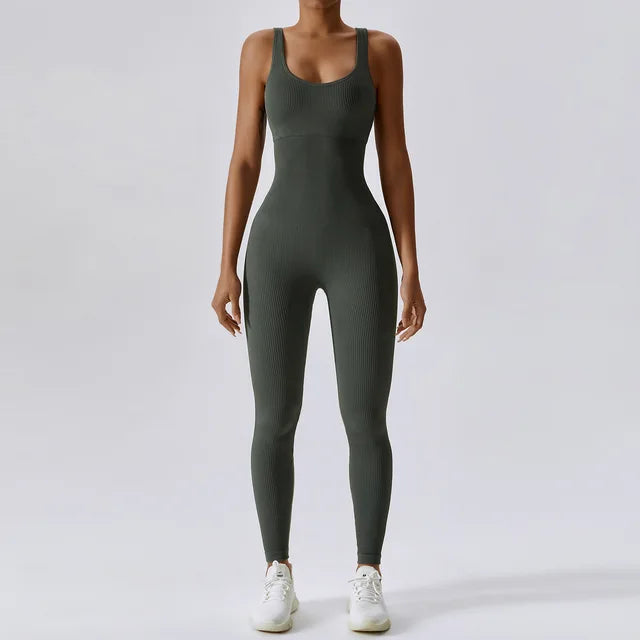 Spring Seamless One-Piece Yoga Suit