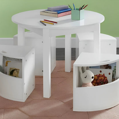 Children's Table & Chairs Set With Storage